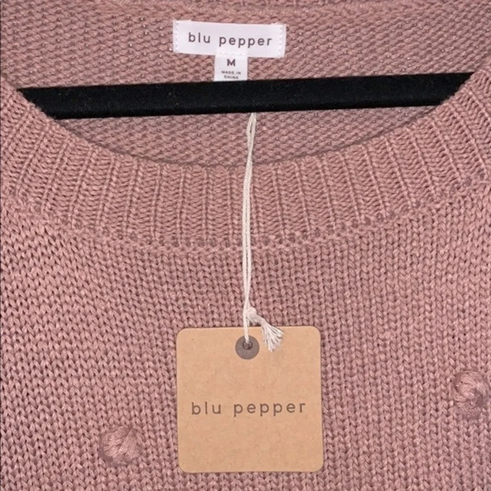 NWT Emotions Knit Pom Sweater - Picture 6 of 6